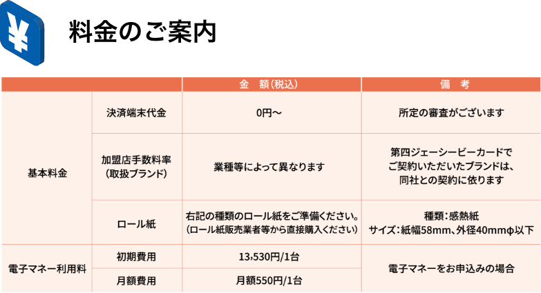 料金のご案内